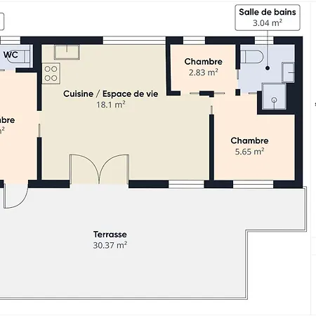 Joli Pour 6, Avec Piscine Domek alpejski *